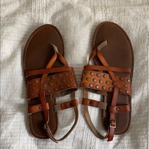 Brown sandals